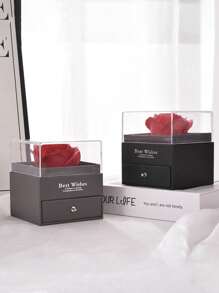 1 hộp quà tặng vòng cổ thanh lịch, hộp quà tặng hoa hồng giả, quà tặng ngày lễ tình nhân, quà tặng kỷ niệm, quà tặng ngày của mẹ, quà tặng mẹ bạn gái vợ, quà tặng sinh nhật cho phụ nữ, quà tặng tiệc tùng, quà tặng tốt nghiệp - nhiều màu - Xem 17