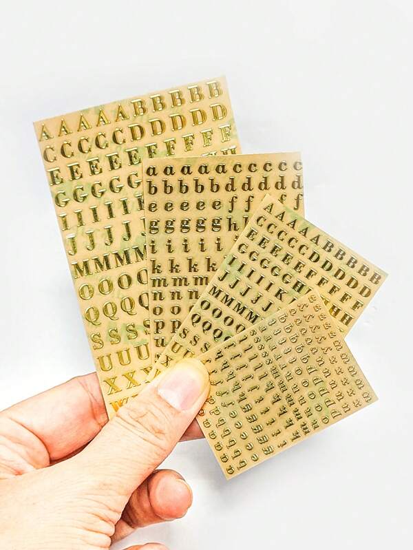 3D English Alphabet Stickers, Number Stickers, Blessing Stickers, Word Stickers - 3D Letter Decoration Stickers, DIY Personalized Creative Stickers, Manicure, Scrapbooking, Gift Wrapping Decorations
