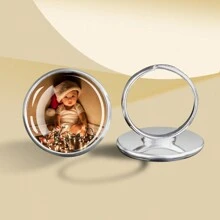 1pc Customized Ring Circular Photo Customized Ring Men's And Women's Jewelry Unique Gift For Holiday Commemoration