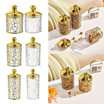 1 Pc Food Storage Pots Transparent Tea Coffee Can Candy Snack Storage Jars With Lid Kitchen Miscellaneous Moisture-Proof Food Storage Container Sealed Jar Storage Box Desktop Organizer