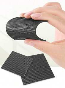 1 Pair Of Mesh Square-Shaped Anti-Slip Shoe Sole Sticker, Non-Slip Sole Stickers, Non-Slip Shoes Pads Adhesive Shoe Sole Protectors, High Heel Silicone Forefoot Grips, Sole Front And Back Anti-Slip Pad, Wear-Resistant Anti-Slip Square-Shaped Shoe Sole Sticker - Multicolor - View 9