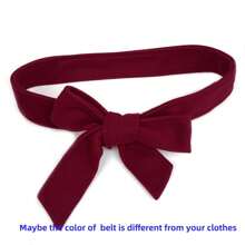1 chiếc đai lưng bằng sợi polyester màu trơn cho áo khoác ngoài mùa thu, mùa đông, Halloween - Nhiều màu - Xem 12