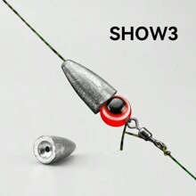 Texas Rigged Pre-Made Fishing Lure Kit With Anti-Snag Bottom, Worm Hook, Soft Bait, T-Tail Design For Bass And Trout - Multicolor - View 5