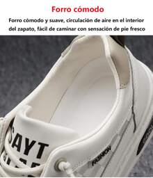 Men's Sports Shoes, Men's Casual Board Shoes, Round Toe Plaid Print Classic Flat Couple Board Shoes, Men's Lightweight Sports Shoes, Comfortable And Breathable, Simple And Versatile - 白色 - 查看 9