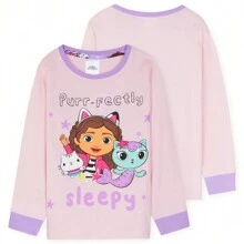 Gabby's Dollhouse Pyjama Set 2 Piece Nightwear Long PJ Soft Loungewear - Pink - View 2