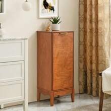 Modern Bathroom Floor Cabinet &Linen Cabinet With Adjustable Shelves,Antique Brass(14.5"*12.6"*35.7")