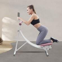 Ab Machine Coaster Abdominal Crunch Trainer For Home Gym Core Abdominal Workout - Pink - View 3