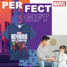 Marvel Pyjamas 2 Piece Summer Nightwear Set Short PJs The Avengers Breathable Loungewear - Blue - View 3