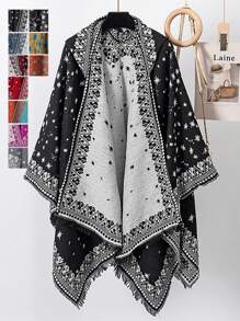 1 chiếc áo choàng trùm đầu tua rua hình sao bằng vải jacquard - Nhiều màu - Xem 10