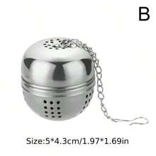 1 个防漏茶叶浸泡球 - 非常适合茶叶、香料和调味品 - 厨房小工具，方便冲泡和储存