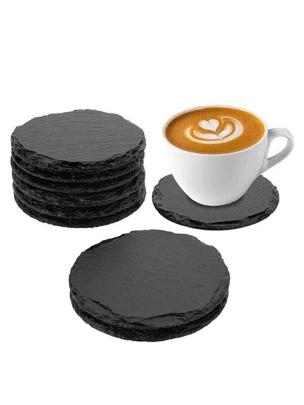 Conjunto de 8 peças de porta-copos em formato de pedra, com isolamento térmico, ideais para pratos, pratos de sushi e decoração de cozinha, sala de jantar e sala de estar. Perfeitos para casamentos, festas, presentes, aniversários, lancheiras, marmitas e para a volta às aulas.