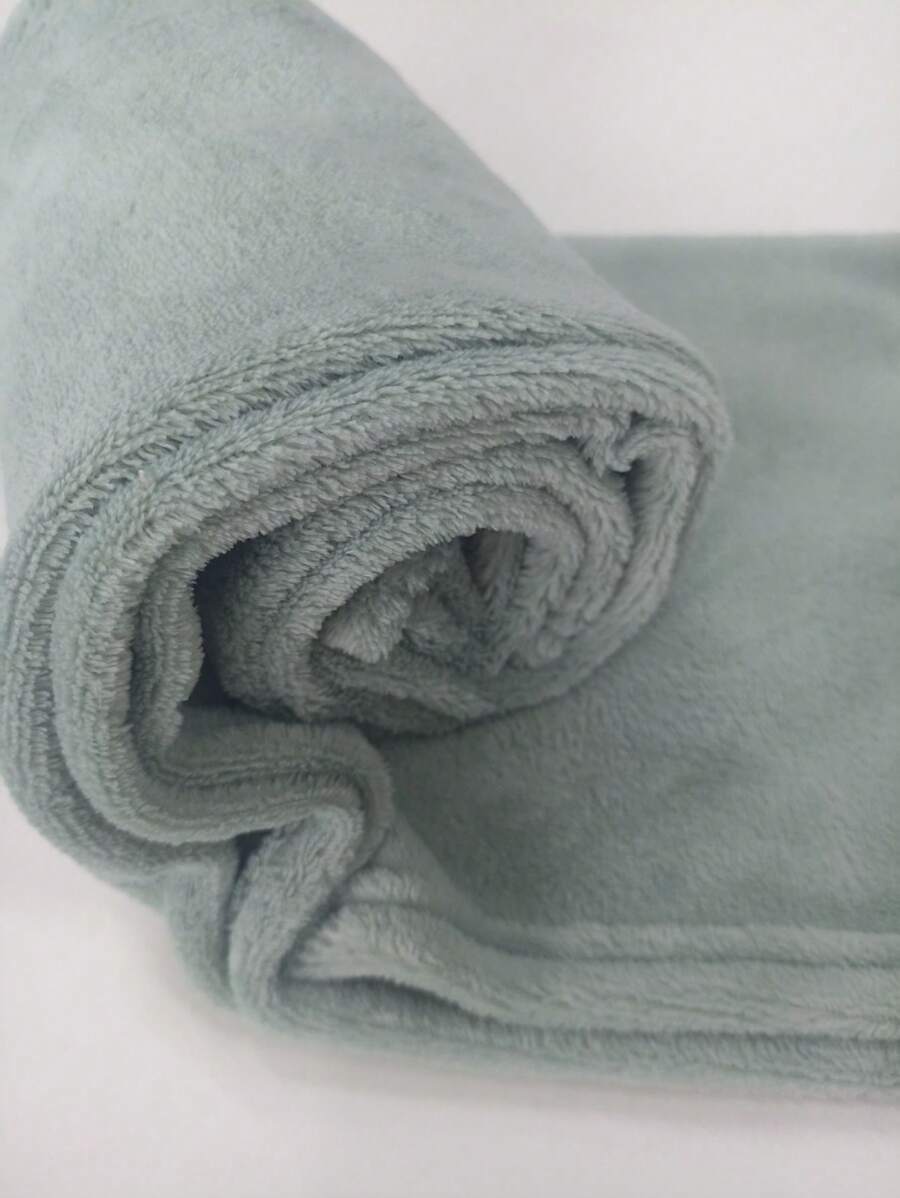 婴儿毯 女童男童 柔软纯色抗过敏超细纤维毯 100 X 80 厘米 - 薄荷綠 - 查看 1