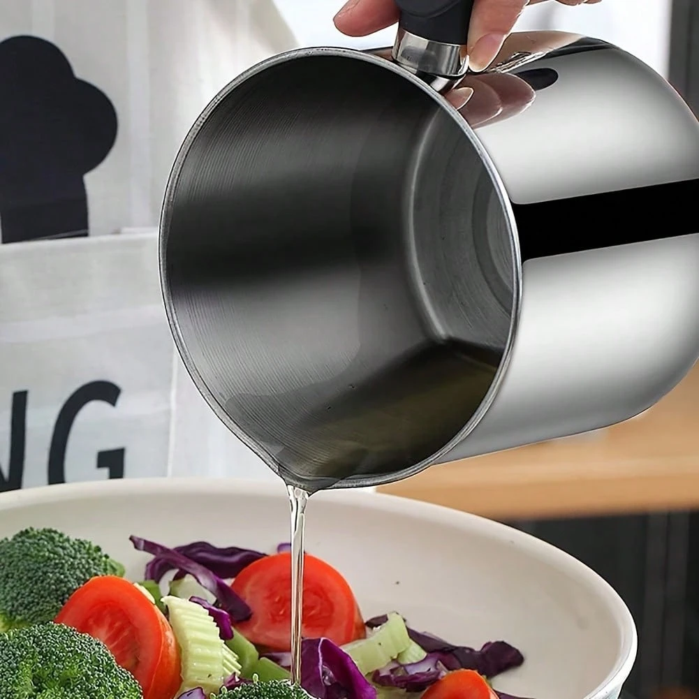 Filtro Olio Acciaio Inossidabile 304 - Pentola 2L Con Coperchio Per Frittura - Foto 8