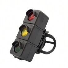 1 szt. Tylne światło rowerowe, 3-kolorowe światło ostrzegawcze do jazdy nocnej, ładowane przez USB, czerwone i zielone światło rowerowe