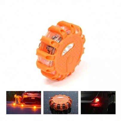 Luz LED para obstáculos en la carretera, luz intermitente magnética fuerte, tráfico por carretera multifuncional