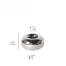 Portacandele a forma di ciambella in ceramica per vasca da bagno, bagno e decorazione del soggiorno, supporto per candele di piccole dimensioni