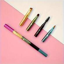 Bộ cọ trang điểm 4 trong 1 di động, Bộ cọ trang điểm, Cọ phấn đa năng, Cọ phấn mini đa năng, Cọ kẻ mày và môi cán kim loại kèm cọ chải mi và phấn mắt, Dụng cụ làm đẹp tiện lợi khi đi du lịch, Bộ cọ, Bộ cọ trang điểm, Bộ cọ trang điểm hoàn chỉnh, Bộ cọ trang điểm, Bộ trang điểm đầy đủ, Bộ cọ trang điểm, Bộ cọ trang điểm, Bộ quà tặng trang điểm, Bộ sản phẩm, Quà tặng, Cọ trang điểm chuyên nghiệp, Bộ trang điểm hoàn chỉnh - Nhiều màu - Xem 6