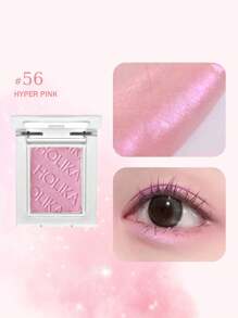 HOLIKA HOLIKA My Fave Piece Eyeshadow 56 HYPER PINKpalette | Single Eyeshadow | Soft Neutral Ash Color, Long-Wearing, Glitter, Clear Watercolor | Palette With Easy Color Matching For All | Korean Beauty, Korean Makeup - 56 HYPER PINK - View 1