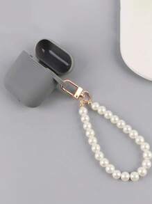 1-10 قطع سلسلة مفاتيح DIY وهمية مزينة بخرز اللؤلؤ، سلاسل مفاتيح أنيقة، حاملات مفاتيح، شريط معصم، إكسسوارات شريط على الحقيبة