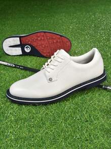 New Upgraded Men Spikeless Golf Shoes Comfortable Golf Footwear No-Slip Golf Sneakers - 白色 - 查看 6