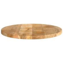 Round Solid Wood Table Top 60x2.5 Cm Ideal For Rustic Decor And Craft Projects - Brown - View 3