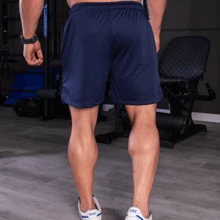 Set Of 4 2-In-1 Men's Shorts, Made From Dry Fit Fabric, With Elastane And Lining, Ideal For The Gym, Running And Training. - Xanh và trắng - Xem 2