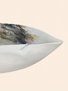 2 Pieces Deer Head Print Super Soft Throw Pillow Cover, Modern Watercolor Deer Pattern, Polyester, Zipper Closure, Decorative Cushion Cover For Home, Car, Sofa - Suitable For All Room Types (Pillow Insert Not Included) - Grey - View 5