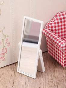 1 件迷你仿真全身镜模型微型装饰摆件场景配件装饰摄影道具礼物 - 白色 - 查看 4
