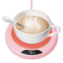 Smart Beverage Heater Coaster, With Constant Temperature Control And 3-Temperature Adjustment, Portable And Energy-Efficient Heater For Tea And Coffee, Smart Mug Warmer Heating,Suitable For Most Cups