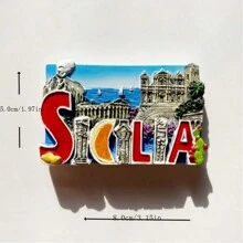 Magneți pentru frigider din rășină Decor pentru casă, Artizanat în stil retro, Decorare suveniruri de călătorie, Autocolant de perete - Multicolor - Vizualizare 3