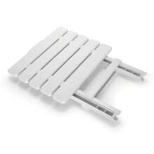 Camco Adirondack Table - Quick-Folding - Plastic, Mocha (51882) - White - View 6