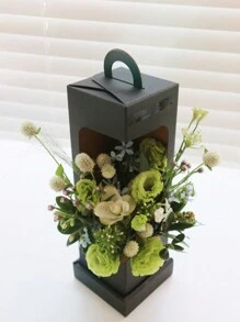 1/2 piezas Caja de embalaje para ramo de flores del Día de San Valentín, caja de regalo floral, caja para arreglos florales, bolsa de regalo de manualidades, suministros de embalaje para floristería, decoración para fiesta de boda del Día de San Valentín - Multicolor - Ver 4