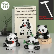 1 Kreative Panda Block - 2-in-1 Spielblock - Geschenk für Feiertage und Geburtstage - Dekoration für den Bürotisch, stressabbauendes Spielzeug - Bürodekoration, Geschenk zu Halloween, Thanksgiving, Weihnachten - Universelles Partygeschenk für Männer und Frauen - Verschiedenfarbig - Übersicht 22