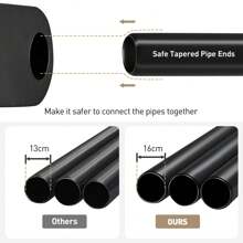 LOEFME Canvas Wardrobe Fabric Clothes Closet + Hanging Rail & 3 Storage Boxe Black/Grey - Grey - View 10