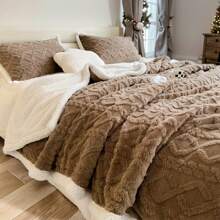 Christmas Ultra Soft Blanket - Thick, Warm, Suitable For All Seasons - Suitable For Sofas, Beds, Offices Or Cars - An Excellent Gift For Christmas - màu nâu - Xem 2