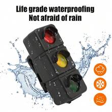 1 szt. Tylne światło rowerowe, 3-kolorowe światło ostrzegawcze do jazdy nocnej, ładowane przez USB, czerwone i zielone światło rowerowe