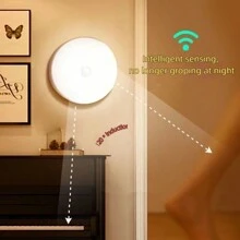 1pc Motion Sensor Light, Energy Saving Rechargeable LED Lamp, Auto On/Off, Suitable For Wardrobe, Stairs, Bedroom, Living Room, Desk