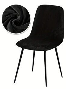 1/4/6pcs Velvet Chair Cover - A Comfortable Dining Chair Protective Cover, Easy To Install Furniture Cover, Machine Washable, Stylish Home Decoration, Suitable For Restaurants, Living Rooms, Outdoor, Offices, Hotels, Bars.