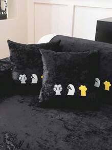 1pc Almofada de sofá de cor sólida para animais de estimação com estilo, antiderrapante, anti-riscos, decoração de casa, almofada de sofá universal para quatro estações