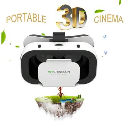 1个移动VR头显 - 3D眼镜可穿戴虚拟现实头显，兼容和安卓智能手机 - 适用于4.7-6.5英寸智能手机 - 非常适合观看电影、玩手机游戏，轻巧可调节，柔软舒适，是理想的圣诞礼物（无需电路板，无需电源）