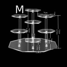 1 Piece High End Acrylic Display Stand - 7 Tier Clear Acrylic Display Stand For Blind Box Toys, Cake Stand, Perfume And Jewelry Organizer, Display Stand The Perfect Gift For Your Loved Ones On Christmas And Valentine's Day!