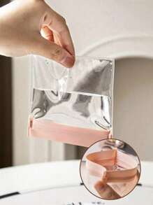 Clear Jewelry Storage Bag Zipper Closure Dustproof Pouches, Self Locking PVC Resealable Bag,Portable Waterproof Ziplock Bags Small Dustproof Jewelry Pouch For Home, Antioxidant Zipper - Multicolor - View 3