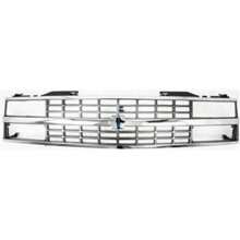 Grille For 1988-93 Chevy C K 1500 Chrome Shell With Black Insert Dual Headlight - 1 - 查看 7
