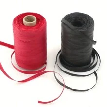1 Rollo / 300m / 145g / 3mm de Ancho Hilo de papel de rafia para manualidades hechas a mano como sombreros, bolsos, pantallas de lámpara (Nota: Los productos hechos de papel de rafia son artesanías. No se pueden lavar.)