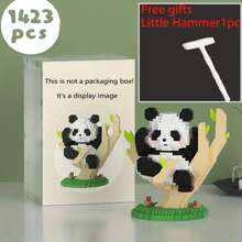 1 Kreative Panda Block - 2-in-1 Spielblock - Geschenk für Feiertage und Geburtstage - Dekoration für den Bürotisch, stressabbauendes Spielzeug - Bürodekoration, Geschenk zu Halloween, Thanksgiving, Weihnachten - Universelles Partygeschenk für Männer und Frauen - Verschiedenfarbig - Übersicht 24