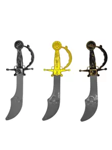 1 Pieza Espada de plástico de pirata para disfraz, decoración y utilería de fiesta