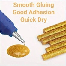 15/30/50 支闪亮金色闪光热熔胶棒 - 非常适合 DIY 工艺品、家庭维修和季节性装饰 - 迷你热胶枪棒、用于 DIY 工艺品的彩色胶棒、信封密封 - 彩色 - 查看 11