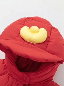 Balabala 婴儿连体衣，婴儿羽绒连体衣，2025 年春季新生儿新年服装 - 中國紅 - 查看 6