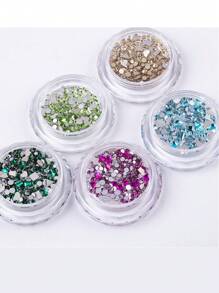 novani Tooth Gems DIY Teeth Crystal Flat Back Glass Gemstone Multi Shaped Crystal Gem For Teeth - Multicolor - View 2