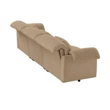 Extra Large 3 - Seat Modern Velvet Sofa With Storage Function Under Each Seat, Oversize Sofa Clould Like Deep Seat Couch With Comfortable Seat And Back Support, 3 Seater Sofa With Fluffy Armrest Pillo